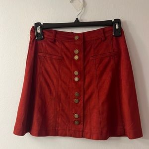 Zara Red Skirt